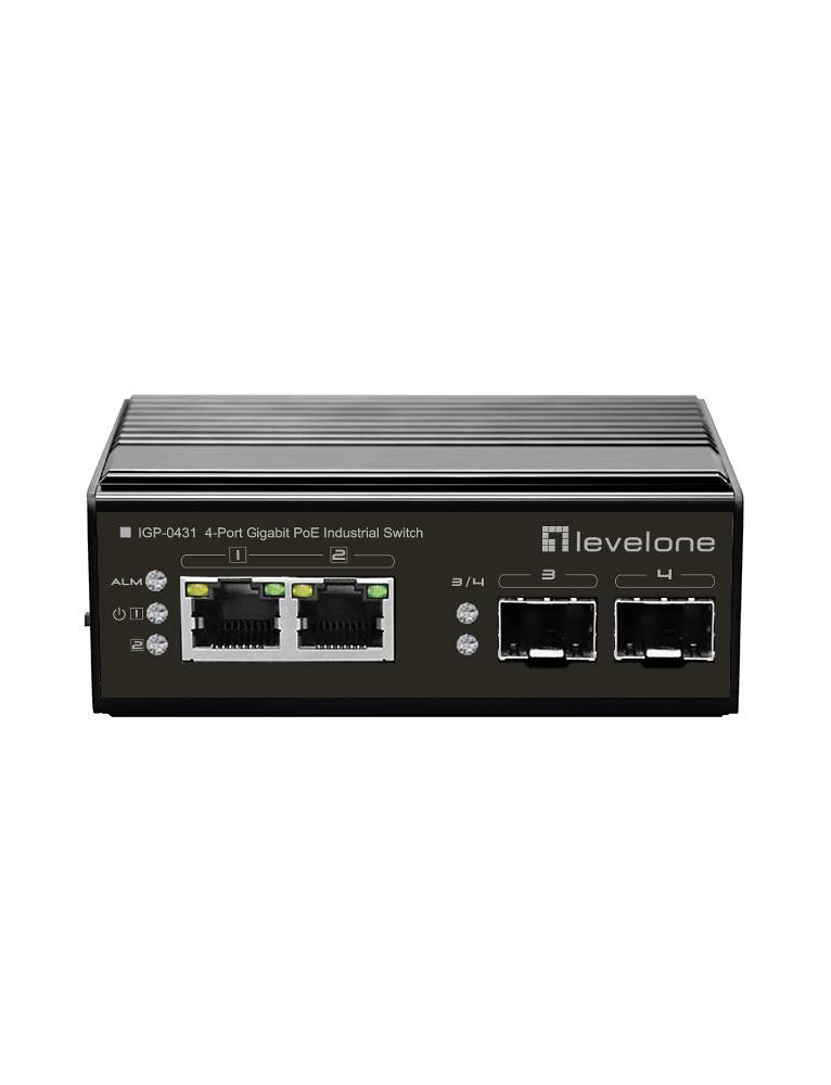 Schalter 2x GE IGP-0431 2xGSFP 180W 2xPOE+
