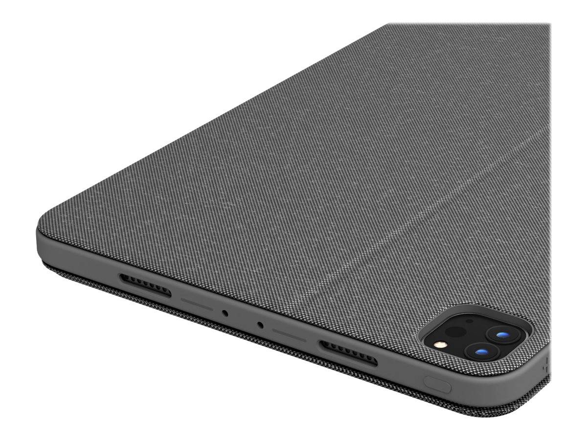 Logitech Combo Touch - Tastatur und Foliohülle - mit Trackpad - hintergrundbeleuchtet - Apple Smart connector - QWERTZ -