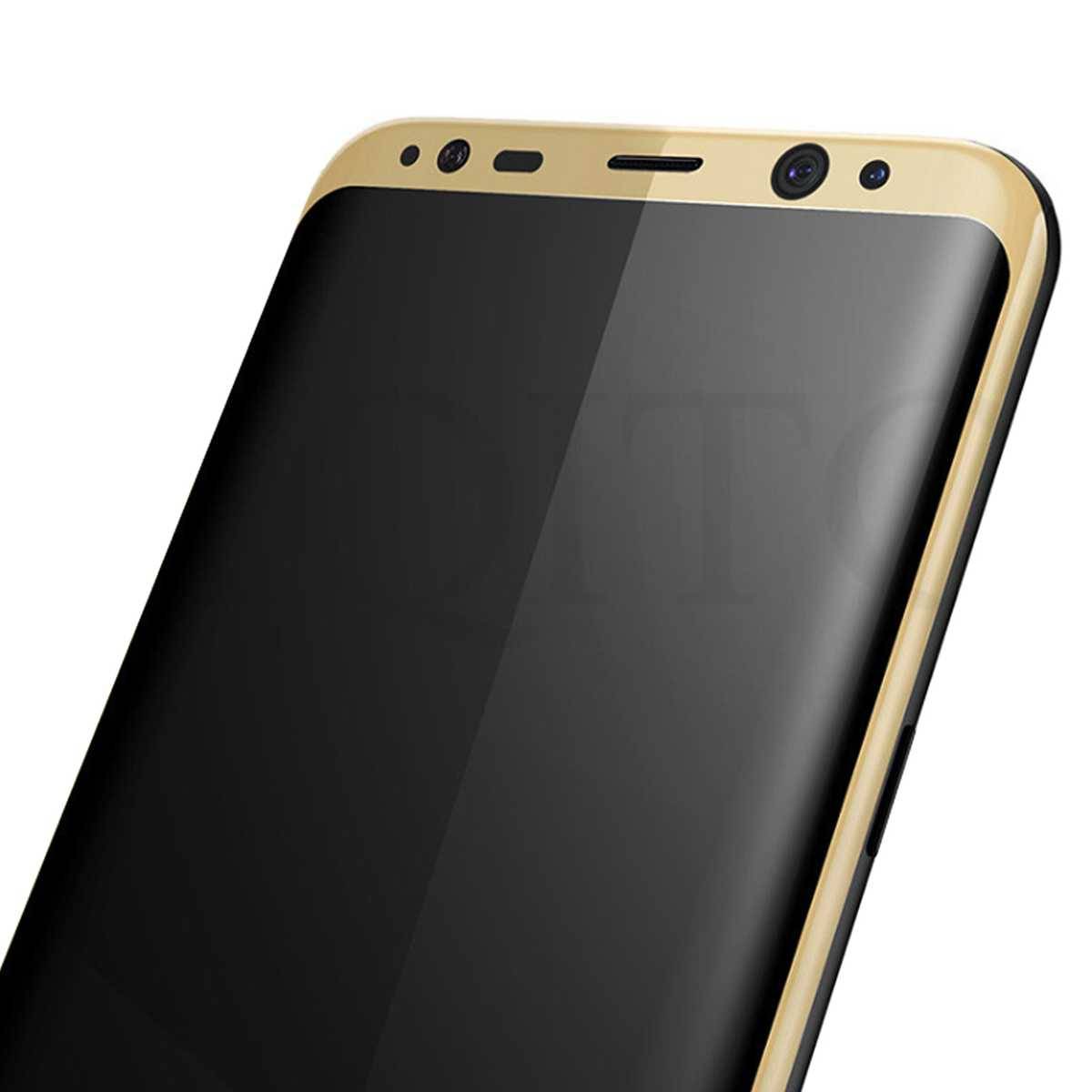 Panzer Schutzfolie 4D für Samsung Galaxy S8 / Display-Schutzglas 9H SINTECH© Premium