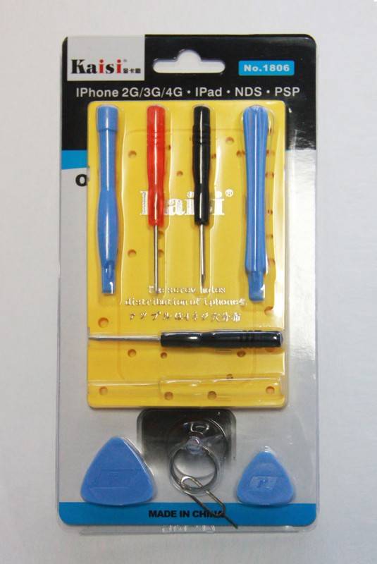 Werkzeugset für iPhone 2G 3G 3GS 4, iPad, iPod uvm. 10 teilig