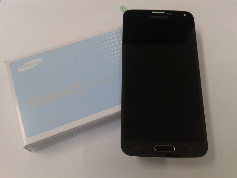 Original Display für Samsung Galaxy S5 (GH97-15734D + GH97-15959D) Touchscreen, LCD in gold