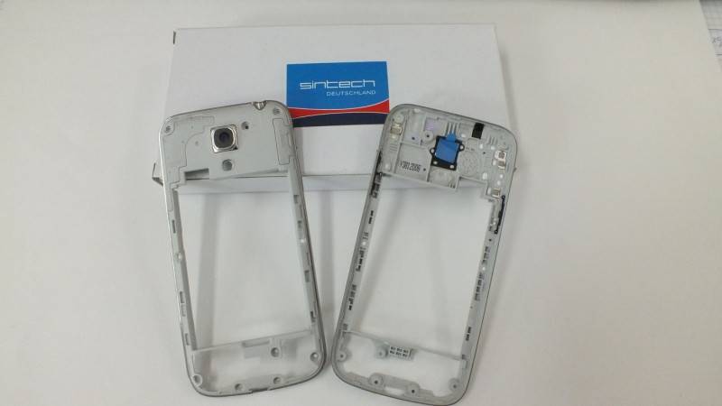 Mittelrahmen für Samsung Galaxy S4 Mini i9195 in silber