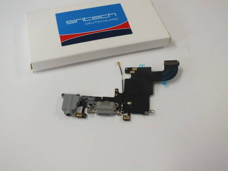 Docking port iPhone 6 schwarz mit Kopfhörerbuchse und Mikrofon USB Lightning