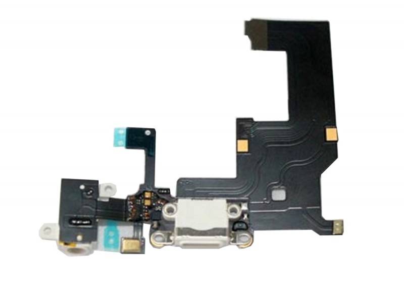 iPhone 5 Docking port USB Lightning schwarz mit Kopfhörerbuchse und Mikrofon