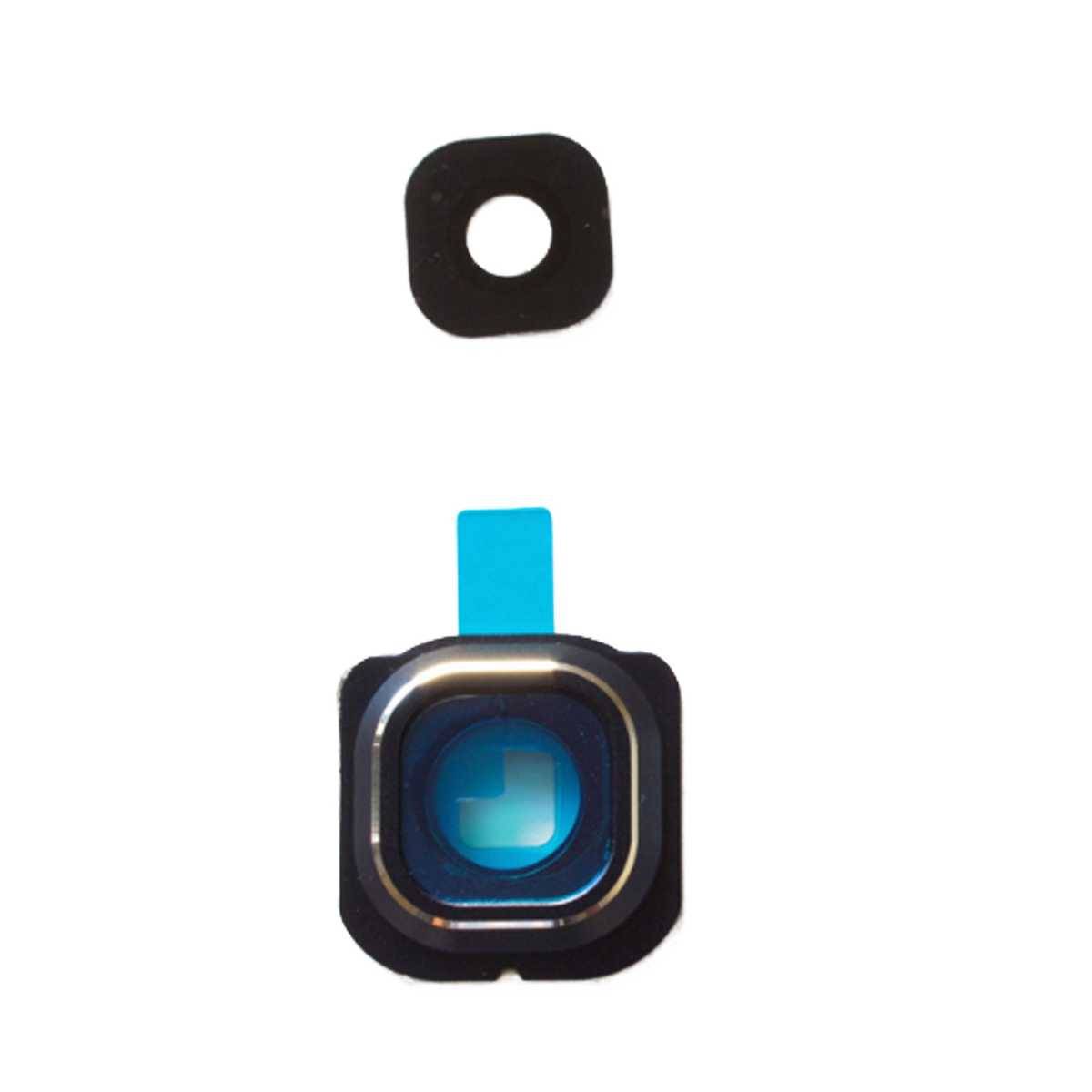 Kamera Linse (Glas) mit Rahmen (hinten) und Kleber für Samsung Galaxy S6 G920f