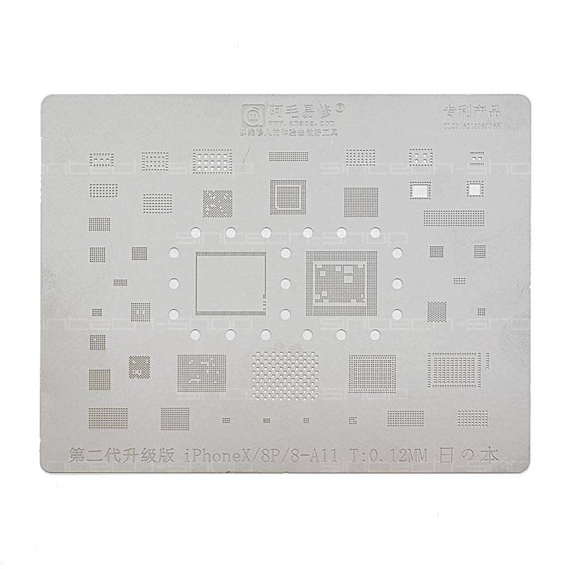 BGA Mobile IC Reballing Schablone Stencil Plant-tin-plate mit CPU für iPhone