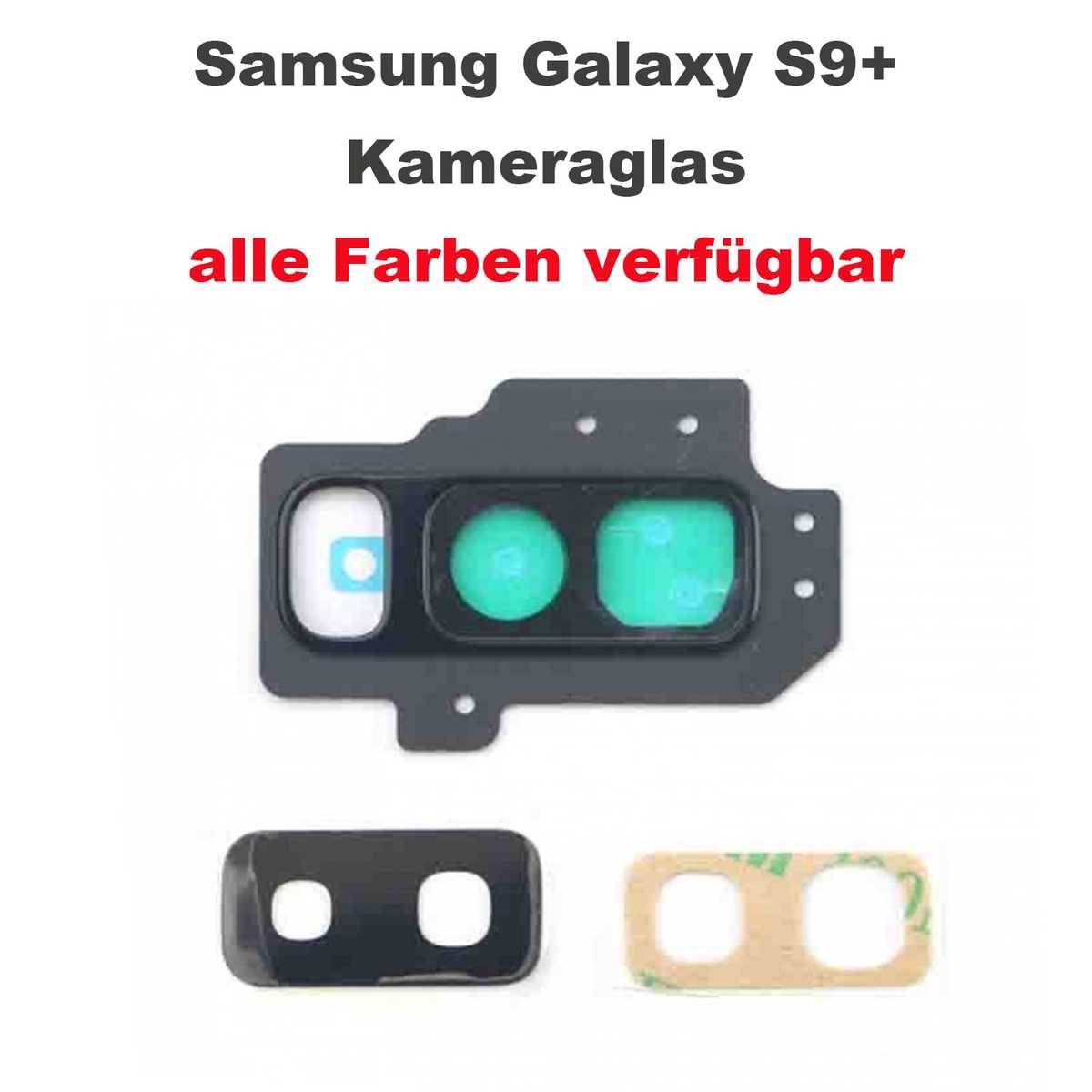 Kamera Linse (Glas) mit Rahmen (hinten) passend für Samsung Galaxy S9+ G965F