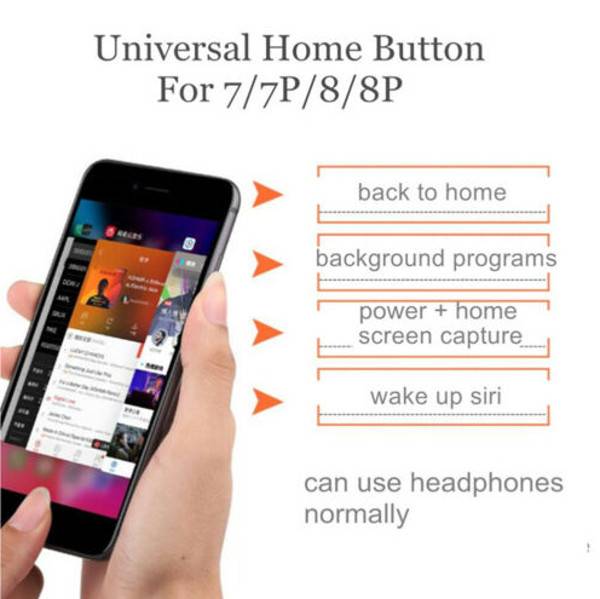 Home-Button kompatibel mit iPhone 7 / 8 / 7+ / 8+ (problemloser Austausch, volle Button-Funktion)