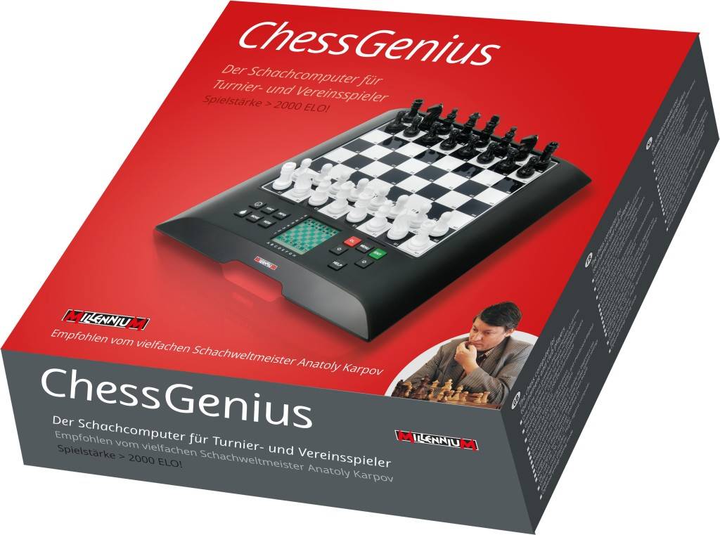 MILLENNIUM: Chess Genius - Schachcomputer für Turnier- und Vereinspieler Der Schachcomputer für Turnier- und Veriensspieler > 2000 Elo