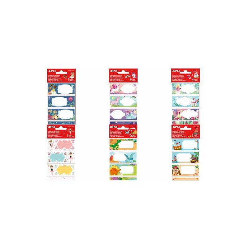APLI kids Buchetiketten "Prinzess", 36 x 81 mm