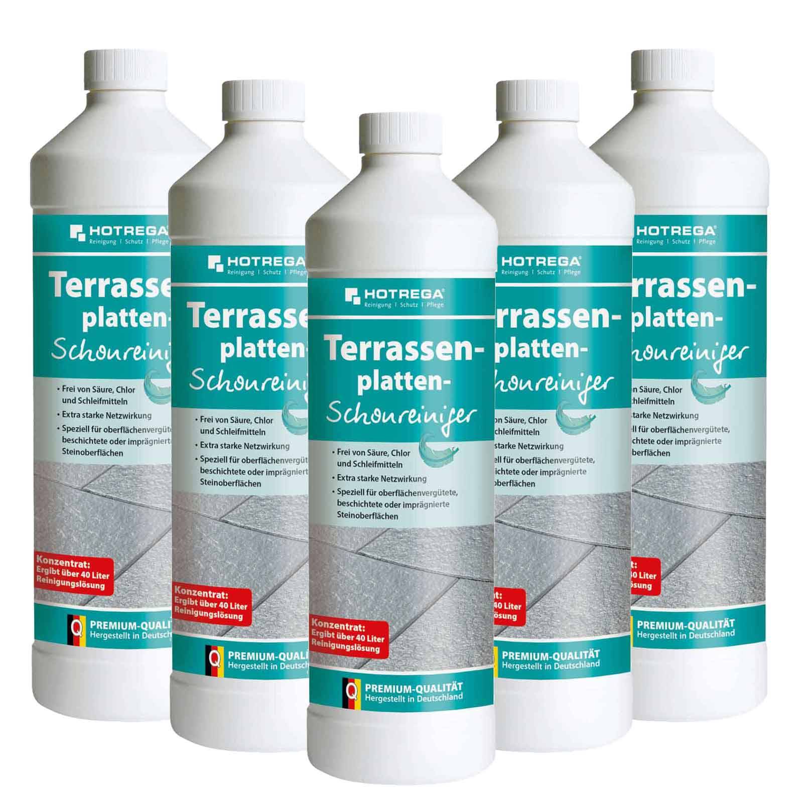 HOTREGA Terrassenplatten Schonreiniger Konzentrat Sets - Menge:5