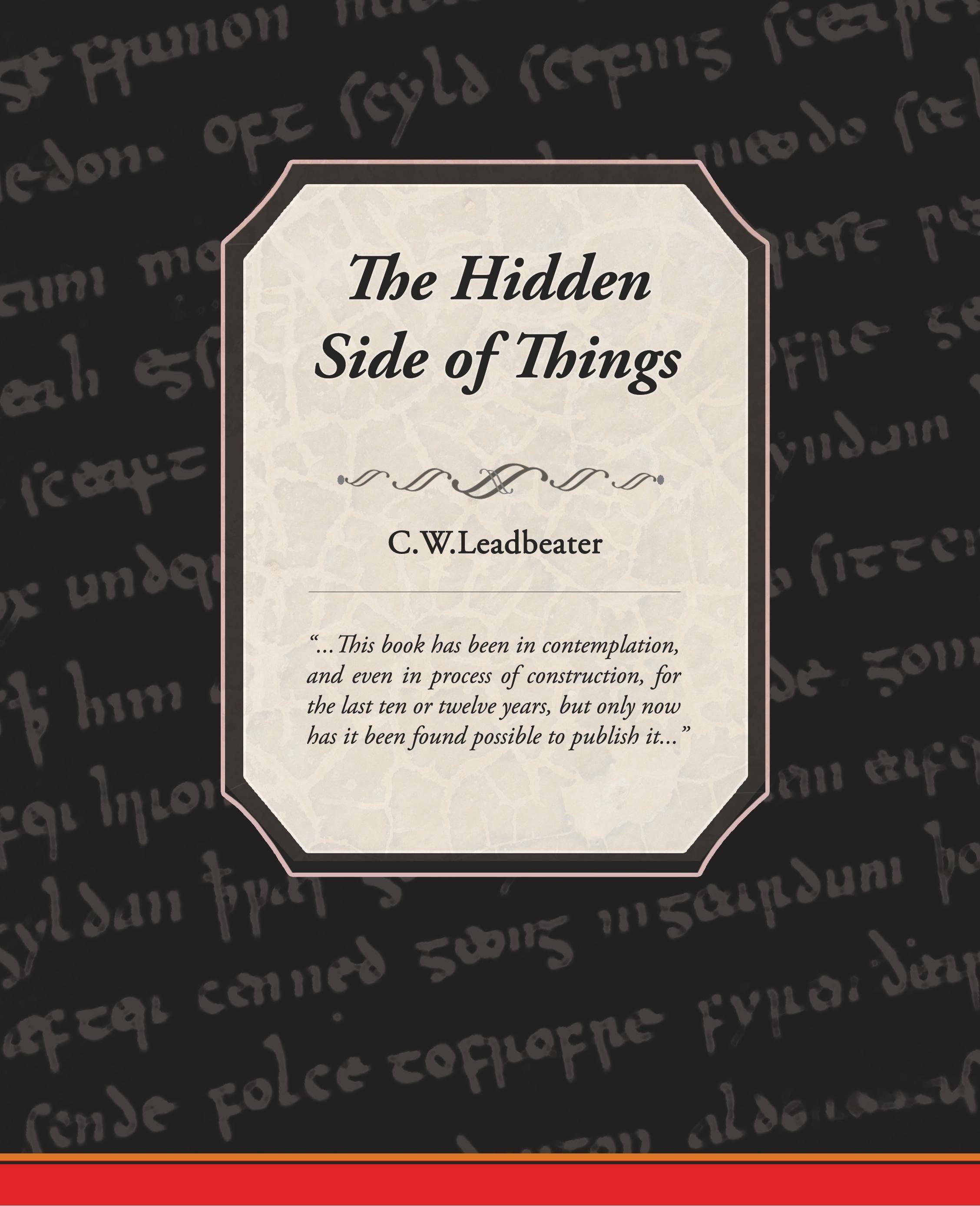 The Hidden Side of Things