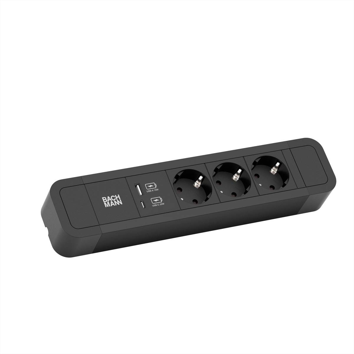 Bachmann PRIMO 2 - Steckdosenleiste - Ausgangsanschlüsse: 3 (USB, 3 x Stromversorgung)