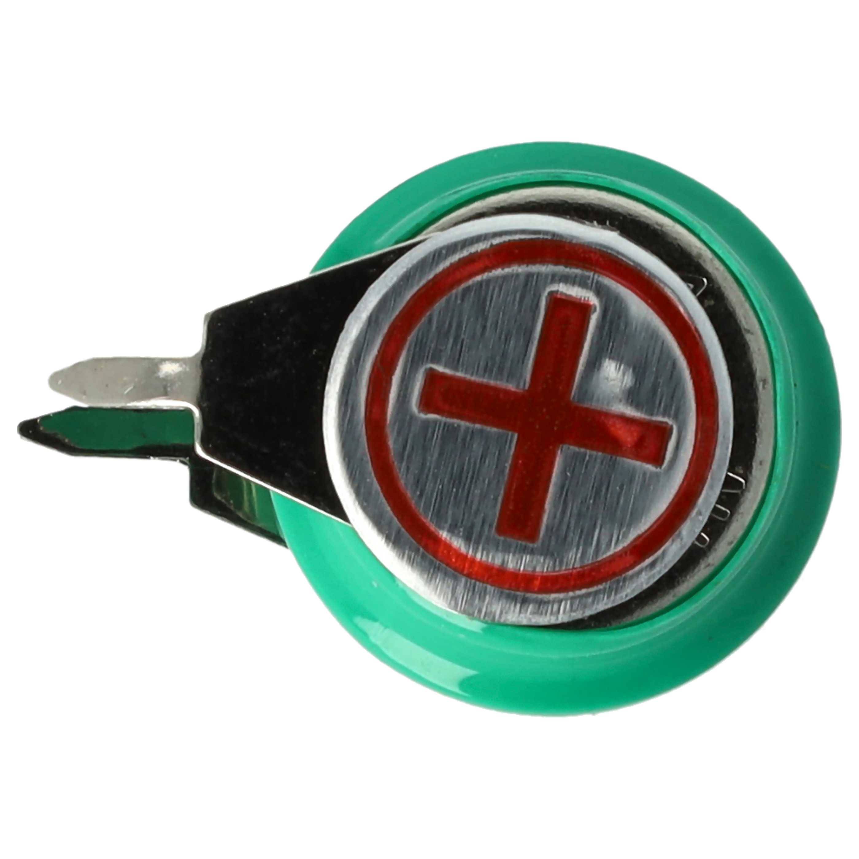 vhbw 10x NiMH Ersatz Knopfzellen-Akku Typ 1/V40H 2-Pins 40mAh 1,2V kompatibel mit Modellbau-Akkus, Solar-Leuchten uvm.