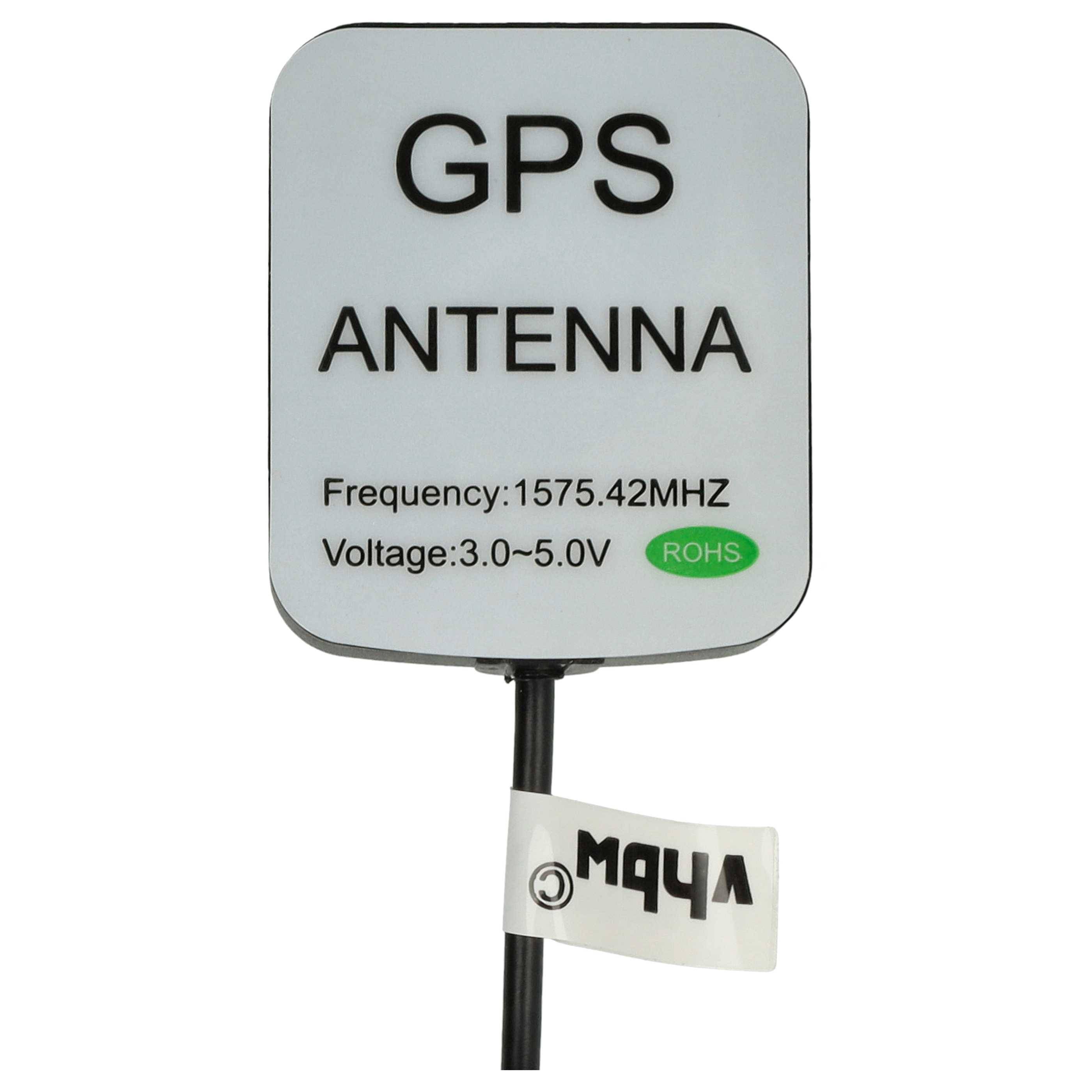 vhbw GPS Antenne kompatibel mit Garmin GPSMap 276c, 296 Navi mit BNC-Anschluss - Magnetfuß, 5 m, Schwarz