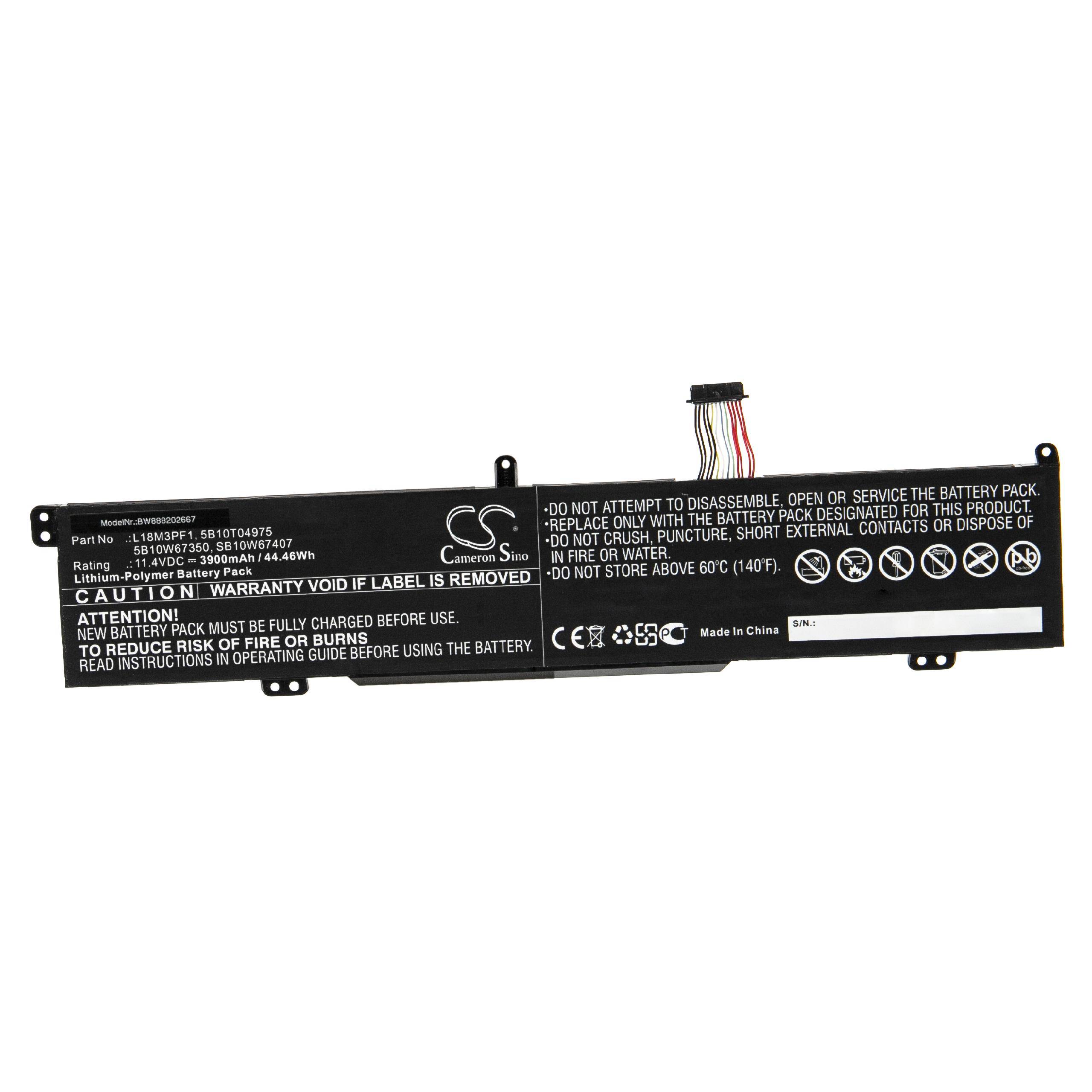 vhbw Akku kompatibel mit Lenovo IdeaPad L340-17irh 81ll000ytx, L340-17irh 81ll001pru Notebook (3900 mAh, 11,4 V, Li-Polymer)