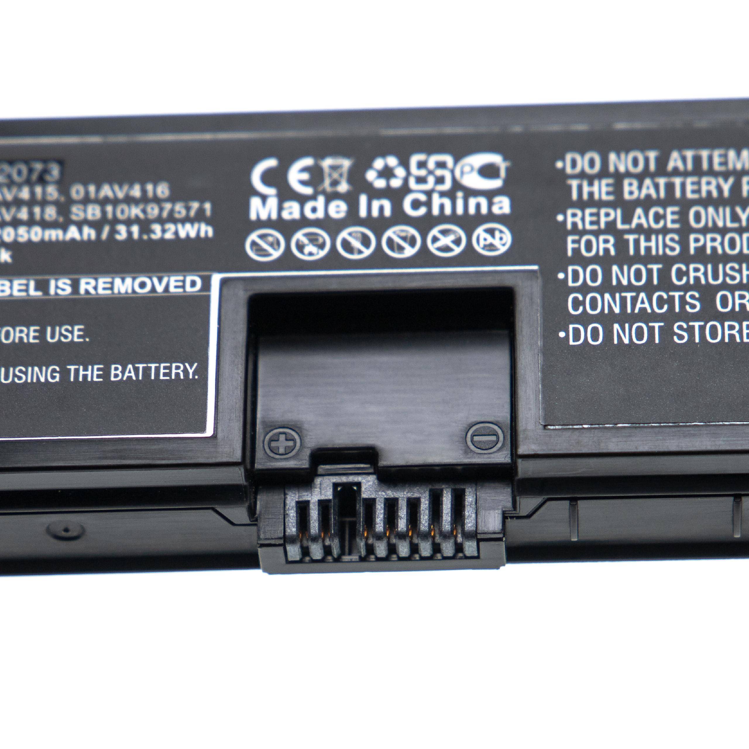 vhbw Akku Ersatz für Lenovo SB10K97571, SB10K97572, SB10K97573, SB10K97574 für Notebook (2050mAh, 15.28V, Li-Ion)