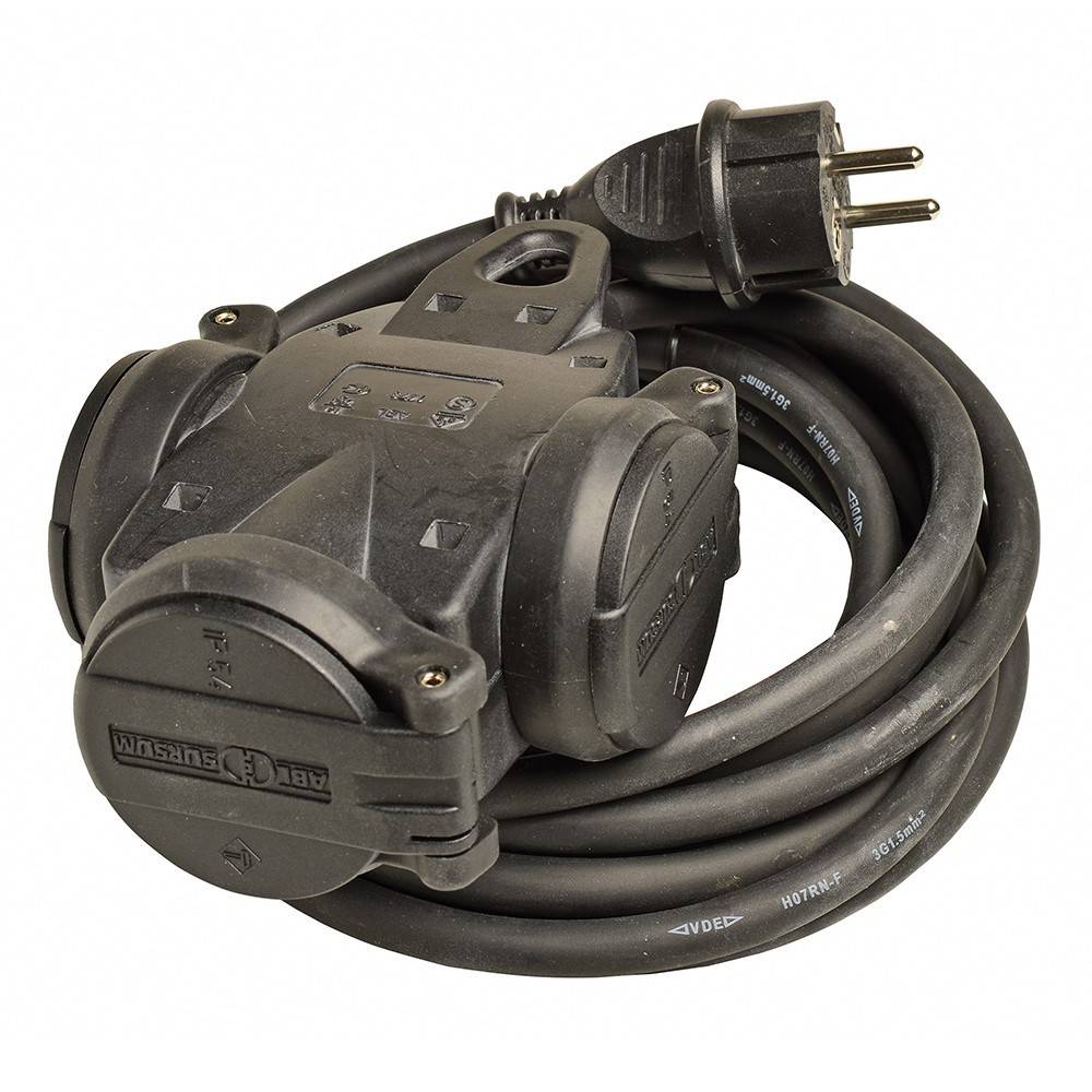 Walther Werke 3-fach Verteiler Steckdose 39100301045304