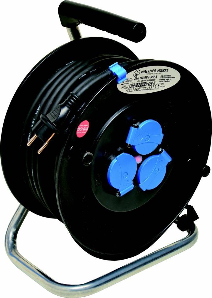 Walther Werke Kabeltrommel 16A 2P+E 230V 39100302250303