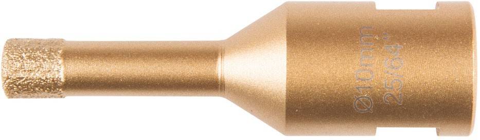 Ein goldener, metallischer Trichter, teilweise zu sehen, der sich zu einem Ende hin verjüngt, vor einem weißen Hintergrund.