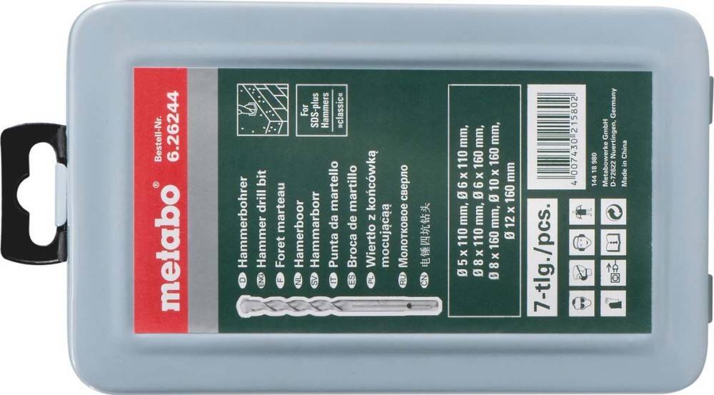 Metabo SDS-plus classic Bohrerset 626244000