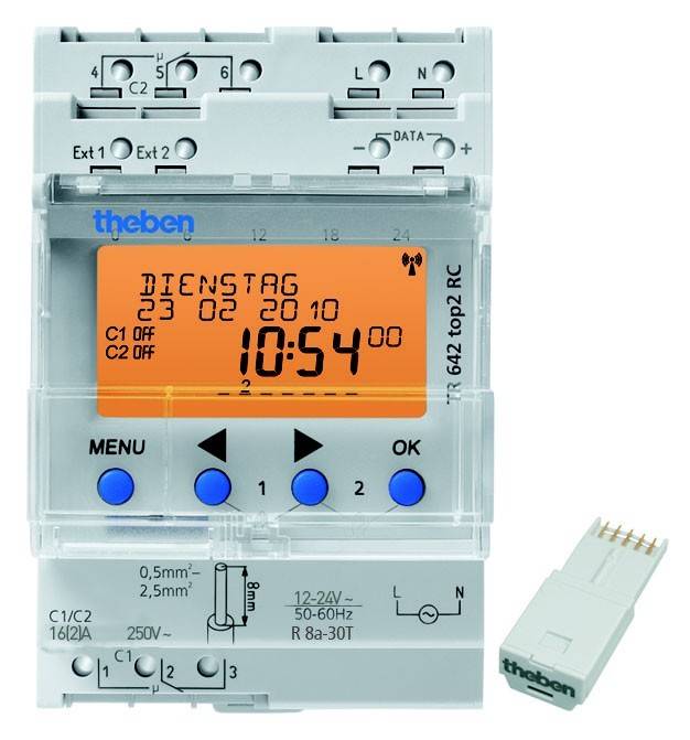 Theben Jahreszeitschaltuhr TR 642 top2 RC 24V
