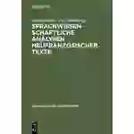 Sprachwissenschaftliche Analysen neufranzösischer Texte Romanistische Arbeitshefte 27 Sprachwissenschaftliche Analysen neufranzösischer Texte Romanistische Arbeitshefte 27