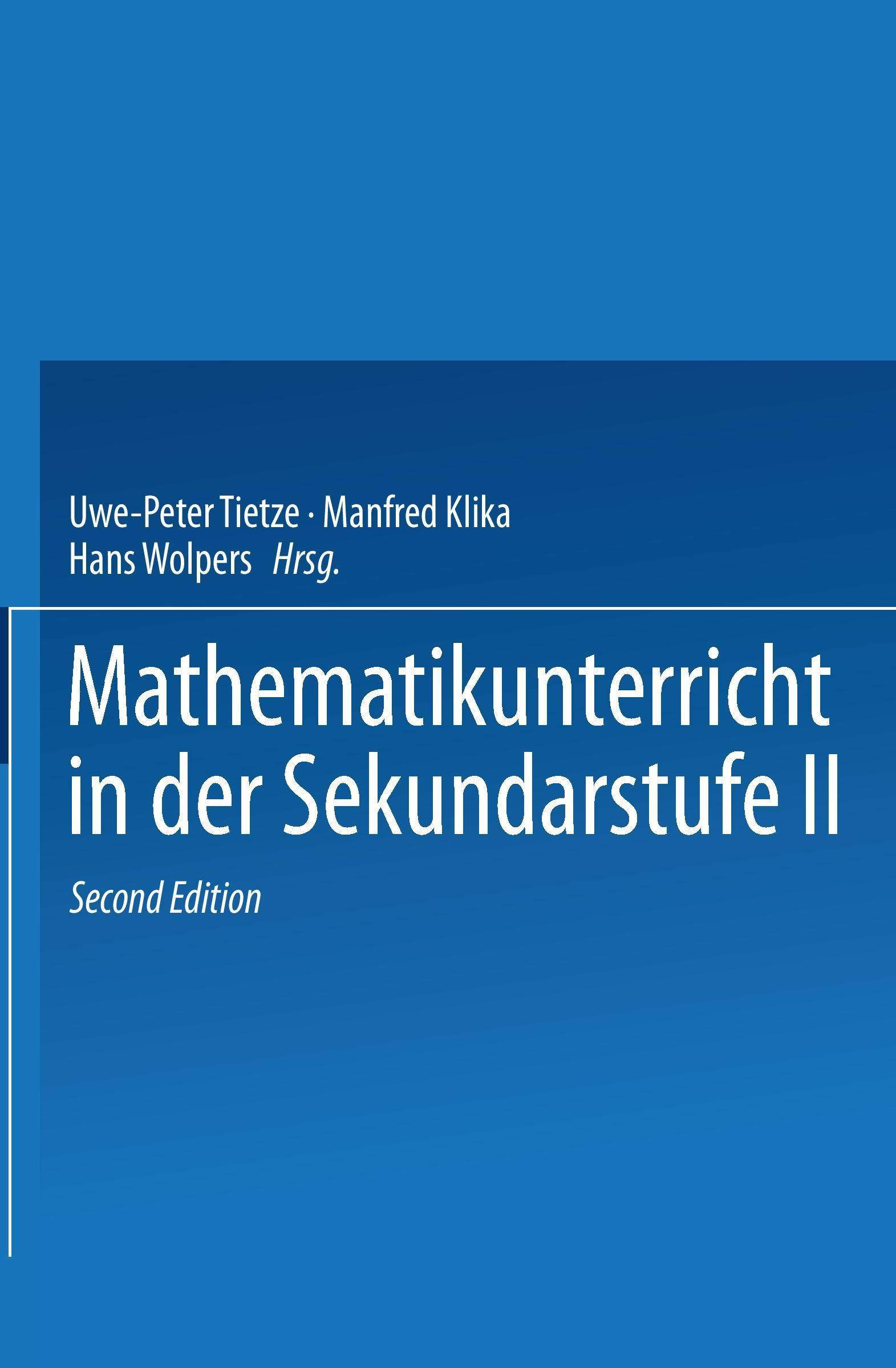 Mathematikunterricht in der Sekundarstufe II Band 1