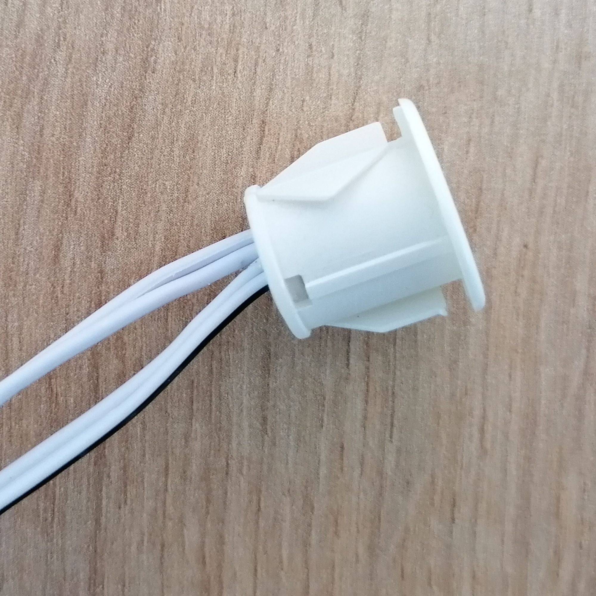 kalb | Minischalter - rund, weiß, Ein/Aus, Dimmen, 200cm Ein- & Ausgangskabel LED-MINI weiß, 12VDC, max. 3A