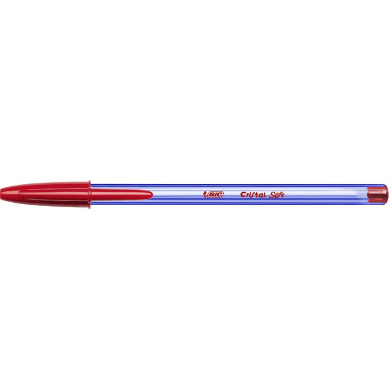 BIC Kugelschreiber Cristal Soft, Strichfarbe: rot