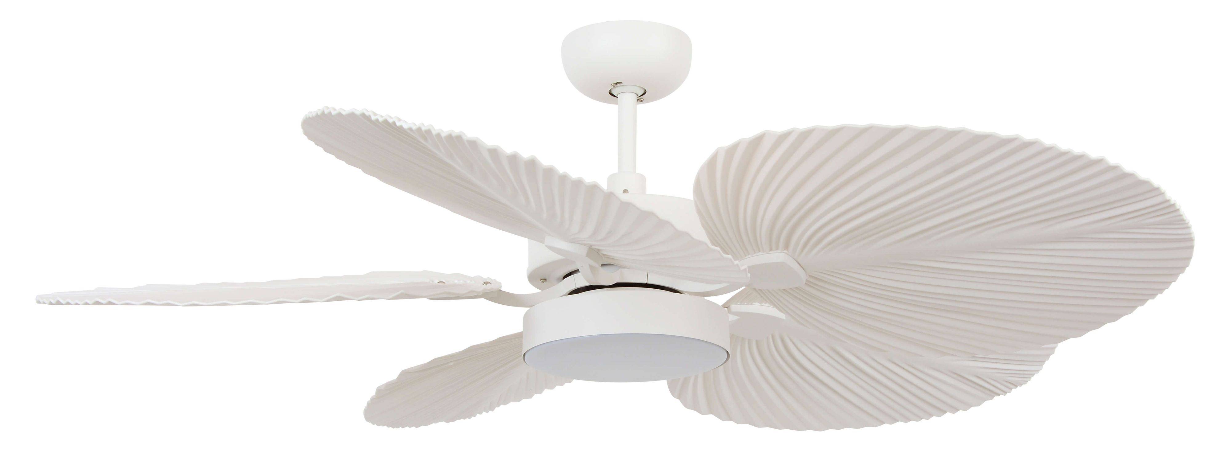 DC Deckenventilator Bali Weiß mit LED & Fernbedienung
