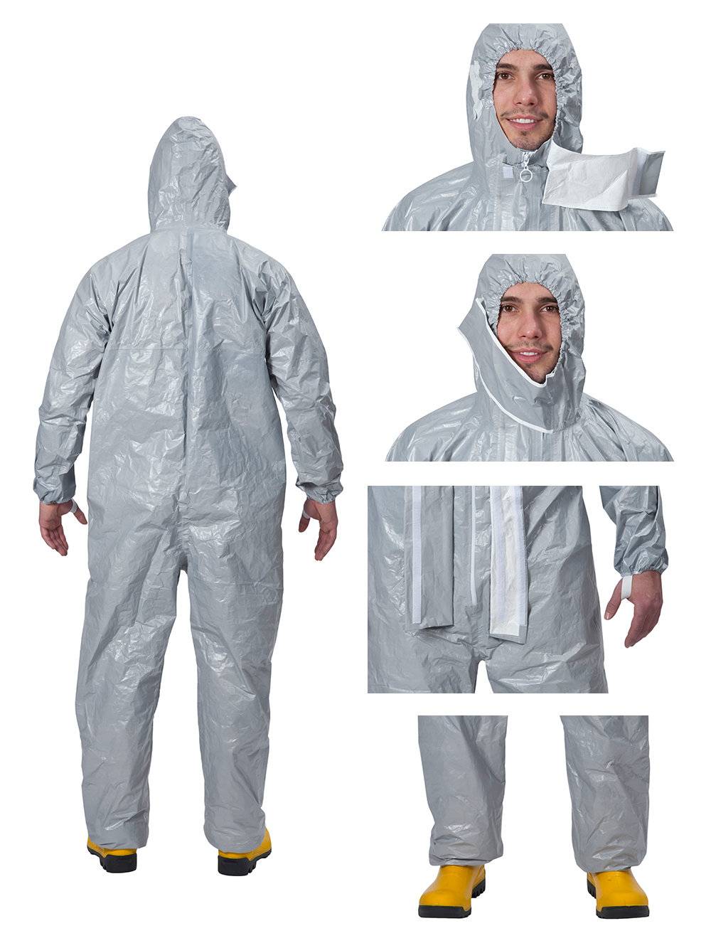ProChem I F grau Gr. XXL 3S Tychem F Prochem I Overall grau, Chemikalienschutzkleidung