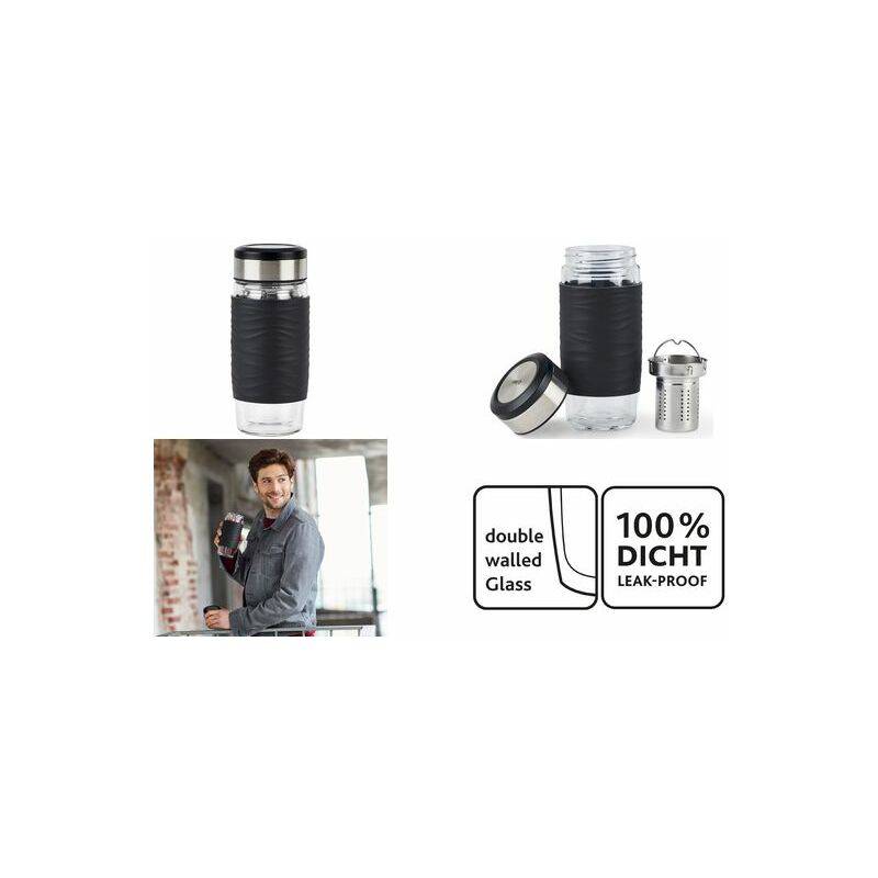 emsa Isolierbecher TEA MUG, 420 ml, schwarz