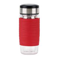 EMSA TEA MUG, Transparent, Glas, Silikon, Tee, China, 0,4 ml, 82 mm