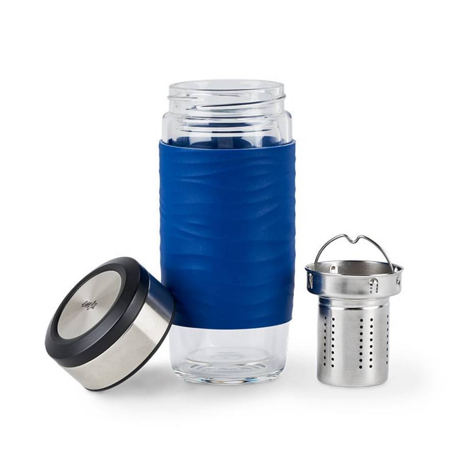 EMSA N20805 TEA MUG - Transparent - Glas - Silikon - Edelstahl - China - 420 ml - 82 mm