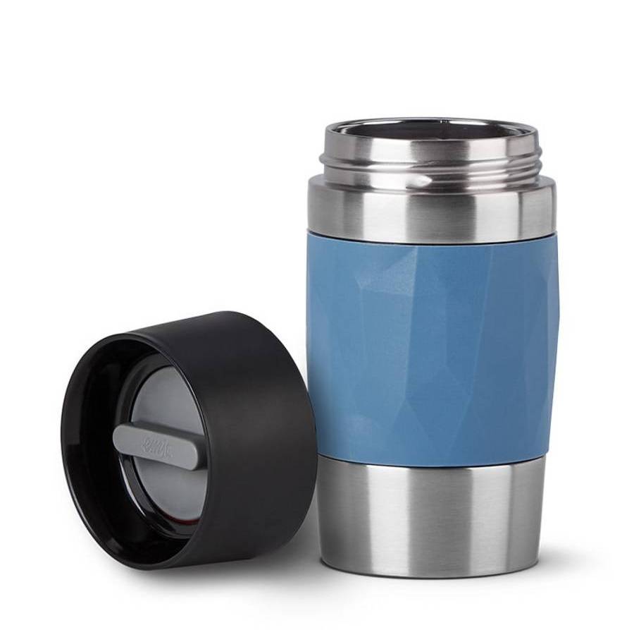 EMSA N21602 TRAVEL MUG COMPACT - Blau - Silikon - Edelstahl - Edelstahl - Polypropylen (PP) - China - 0,3 ml