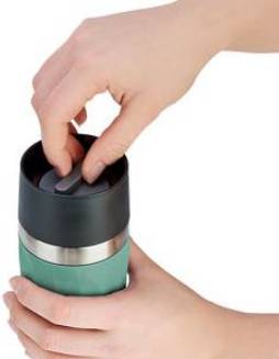 EMSA N21603 TRAVEL MUG COMPACT - Grün - Silikon - Edelstahl - Edelstahl - Polypropylen (PP) - China - 0,3 ml