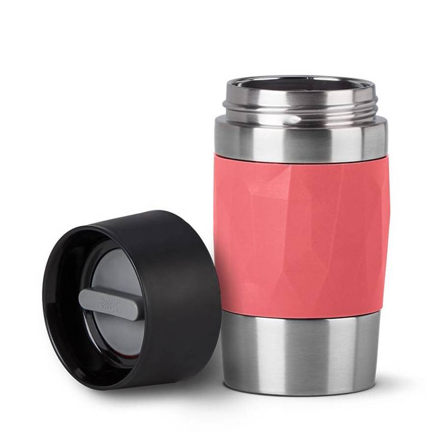 EMSA N21604 TRAVEL MUG COMPACT - Koralle - Silikon - Edelstahl - Edelstahl - Polypropylen (PP) - China - 0,3 ml