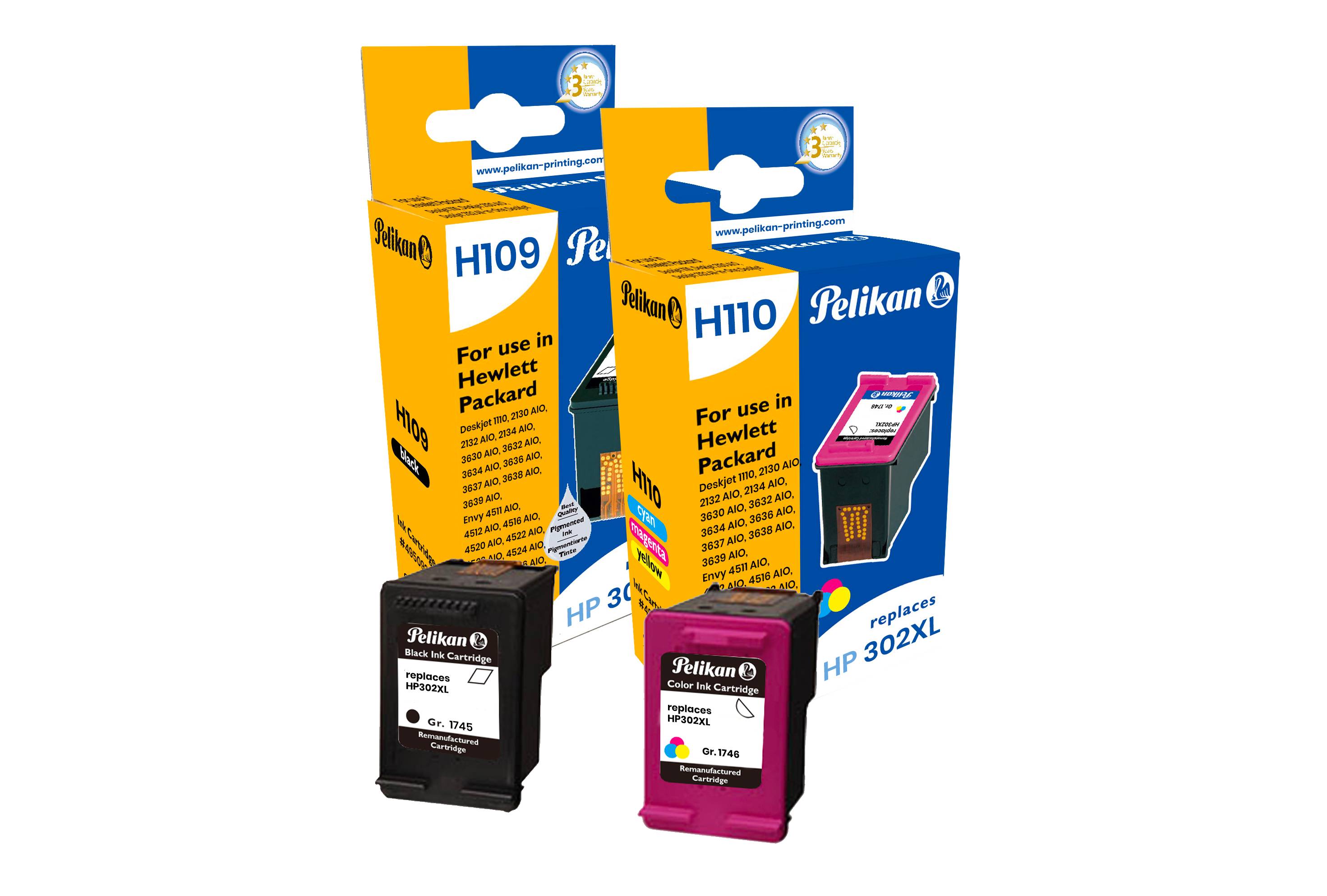 Pelikan 4950870, 480 Seiten, 330 Seiten, Schwarz, Cyan, Magenta, Gelb, 2 Stück(e)