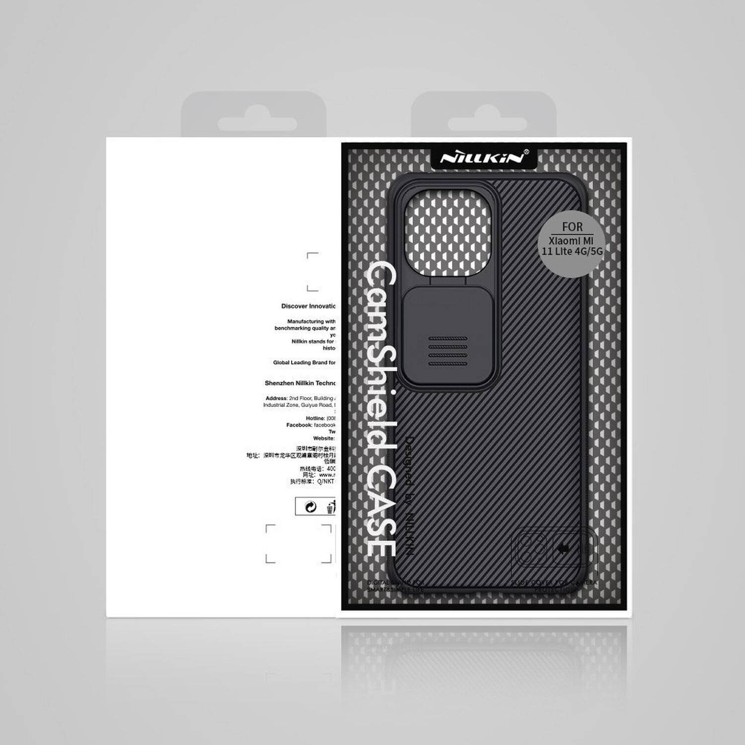 Nilkin CamShield Case Slim Handyhülle Schutzhülle mit Kameraschutz Kameraabdeckung kompatibel mit Xiaomi Mi 11 Lite