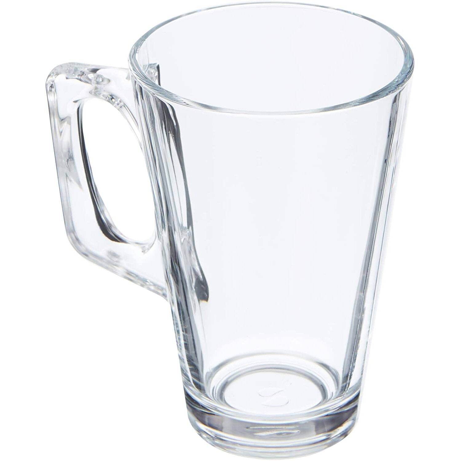 Pasabahce, 2-er Set Vela Style 55201 Tee oder Kaffee Glastasse mit Henkel, ca. 250 ml Fassungsvermögen