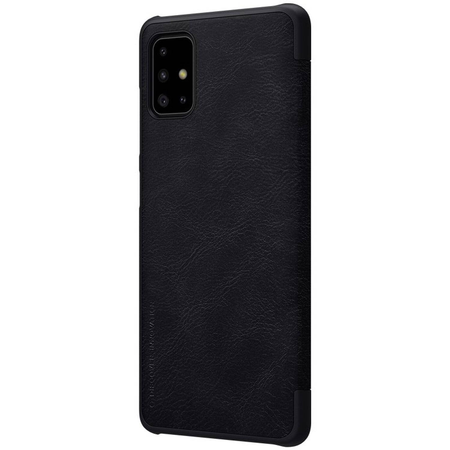 Nillkin Qin Premium ECHT LEDER Flip Klapp Handytasche Handyhülle Buch Tasche für Samsung Galaxy A72 4G (A725F)