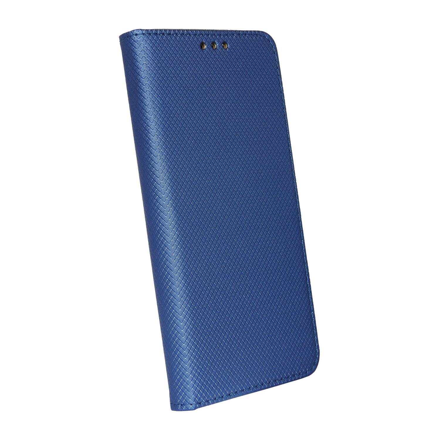 Elegante Buch-Tasche Hülle Smart Magnet kompatibel mit MOTOROLA MOTO G50 Leder Optik Wallet Book-Style Cover Blau