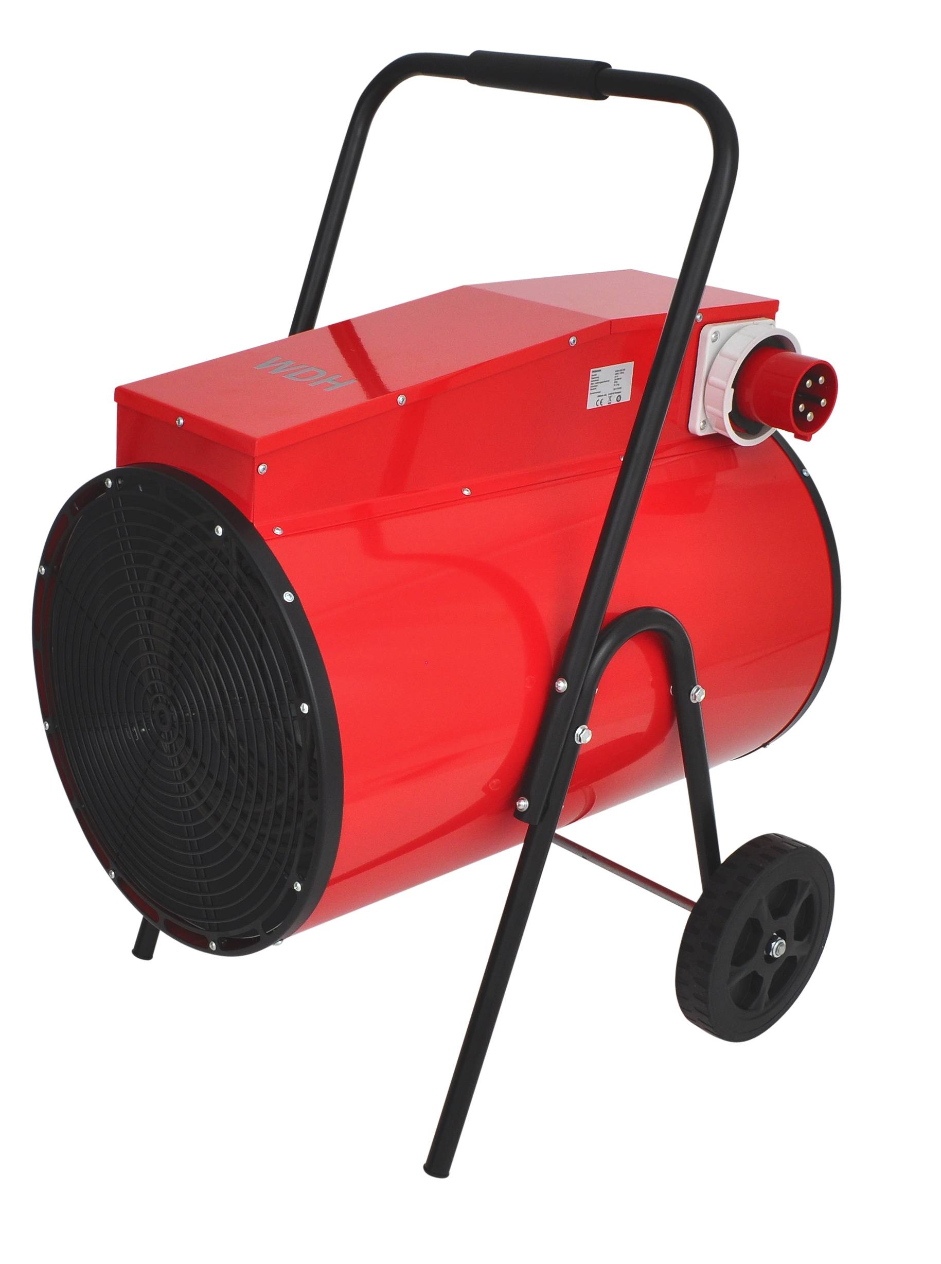 WDH Elektro Heizkanone WDH-BGC30 (30kW) - für Bau, Industrie, Halle - 250m² - H 86 x B 56,5 x T 62 cm