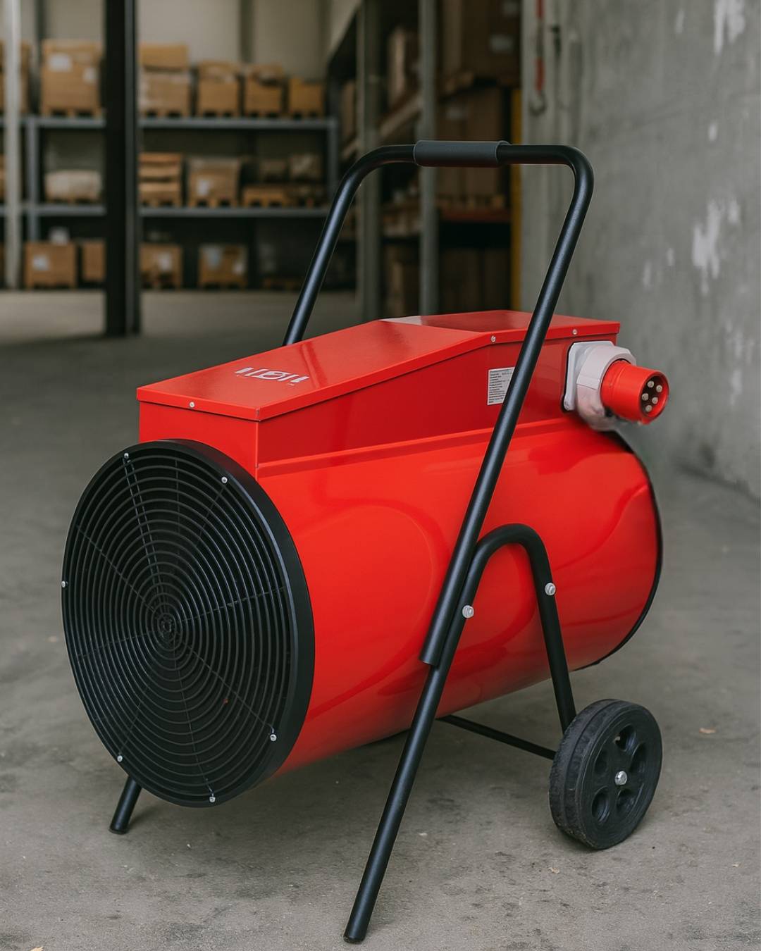 WDH Elektro Heizkanone WDH-BGC30 (30kW) - für Bau, Industrie, Halle - 250m² - H 86 x B 56,5 x T 62 cm