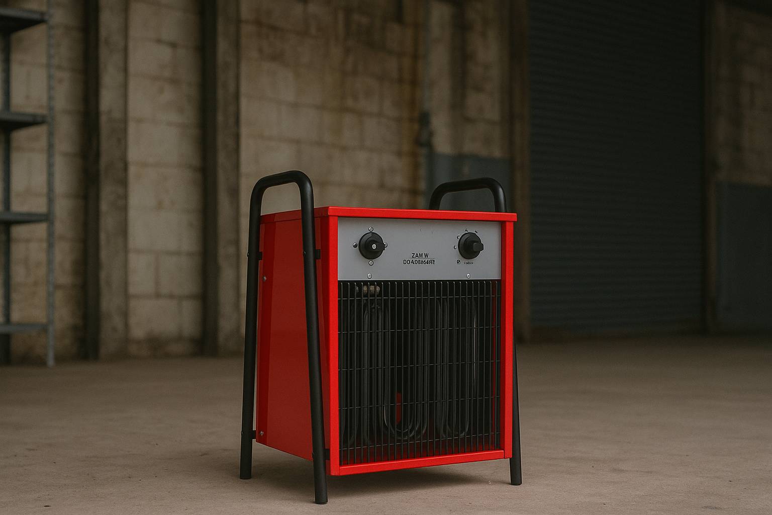 WDH Elektroheizer WDH-IFH15 (15kW) - Raumtrockner, Profi-Heizgebläse - 125m² - H 55 x B 41 x T 36 cm