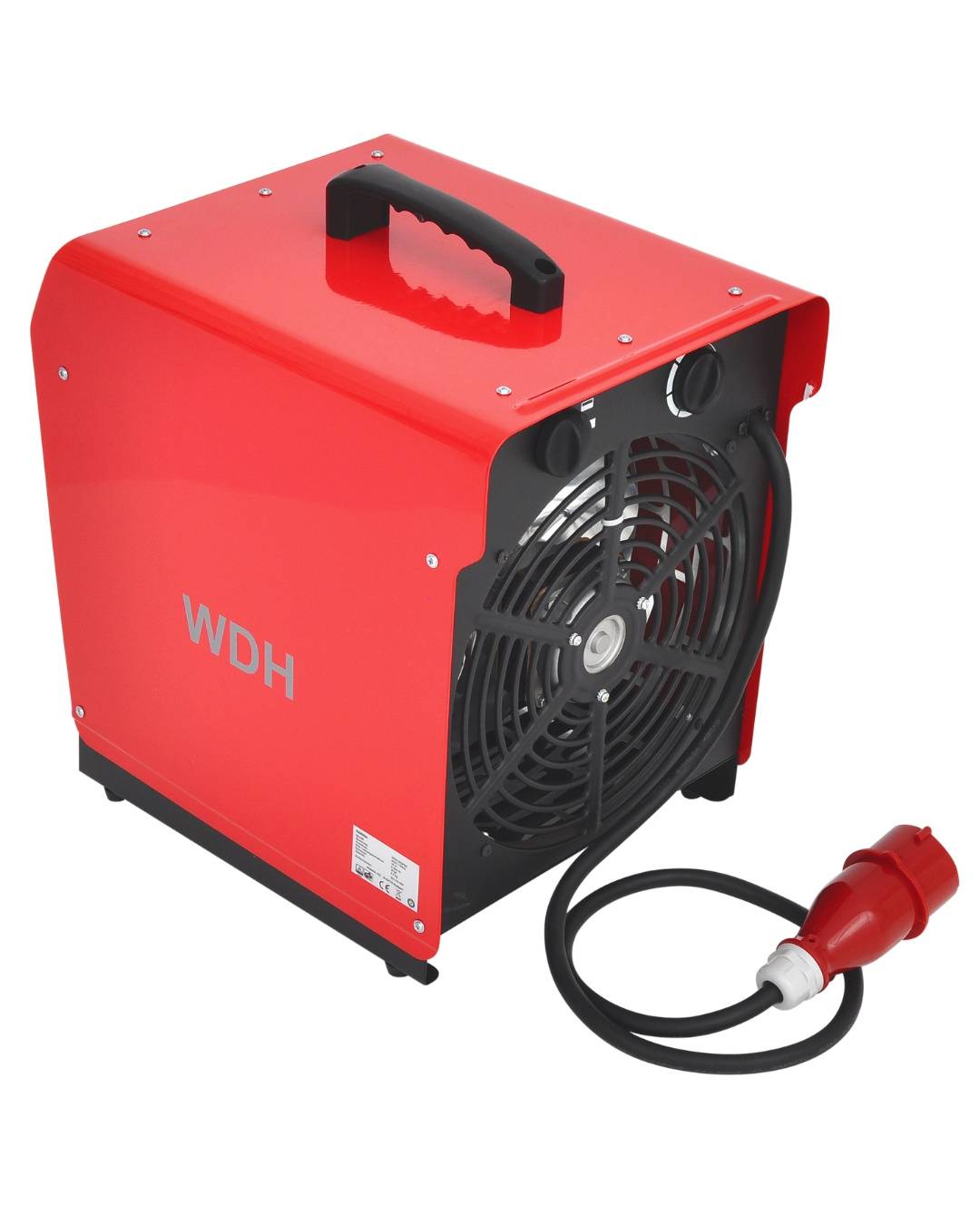 WDH Heizgebläse WDH-BGP09 (9kW) - Profi-Heizstrahler, Bautrockner - 75m² - H 43 x B 30 x T 39 cm