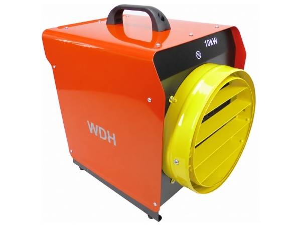 WDH Starkstromheizgebläse WDH-BGP10S (10kW) - Zeltheizung, Bauheizer - 83m² - H 49 x B 36 x T 44,5 cm
