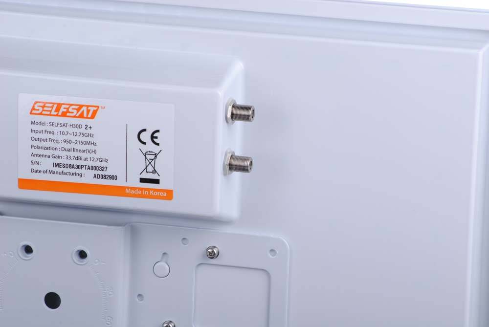 Selfsat H30D2 Plus Twin inkl. Fensterhalterung