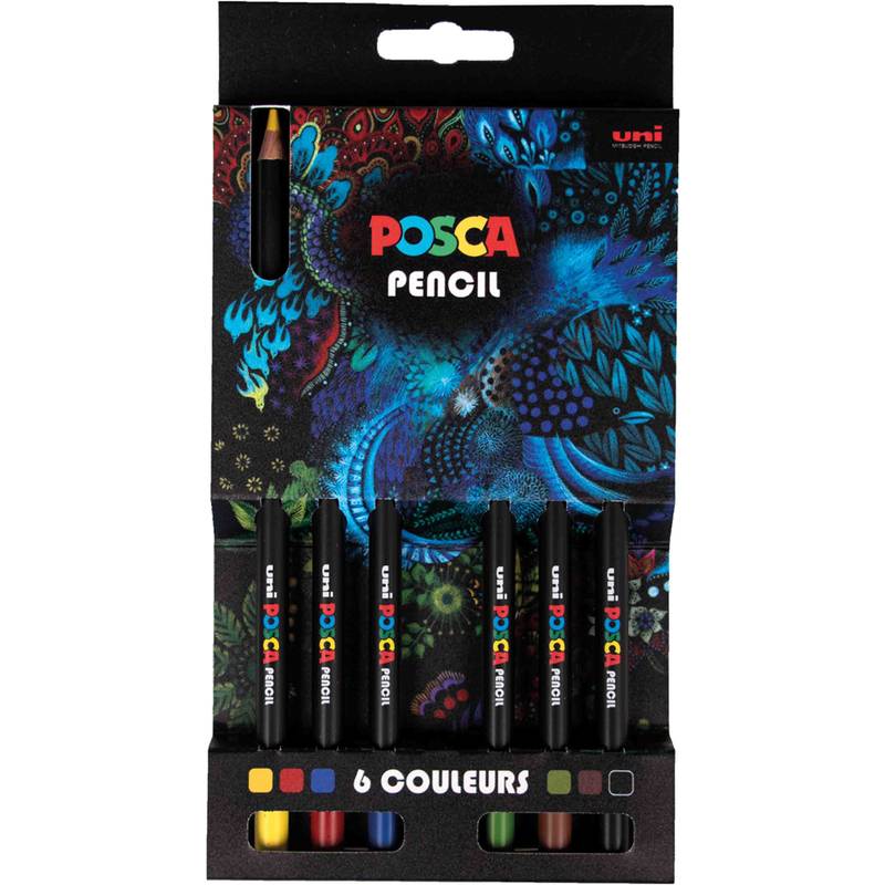 POSCA Buntstifte PENCIL KPE200, 6er Kartonetui